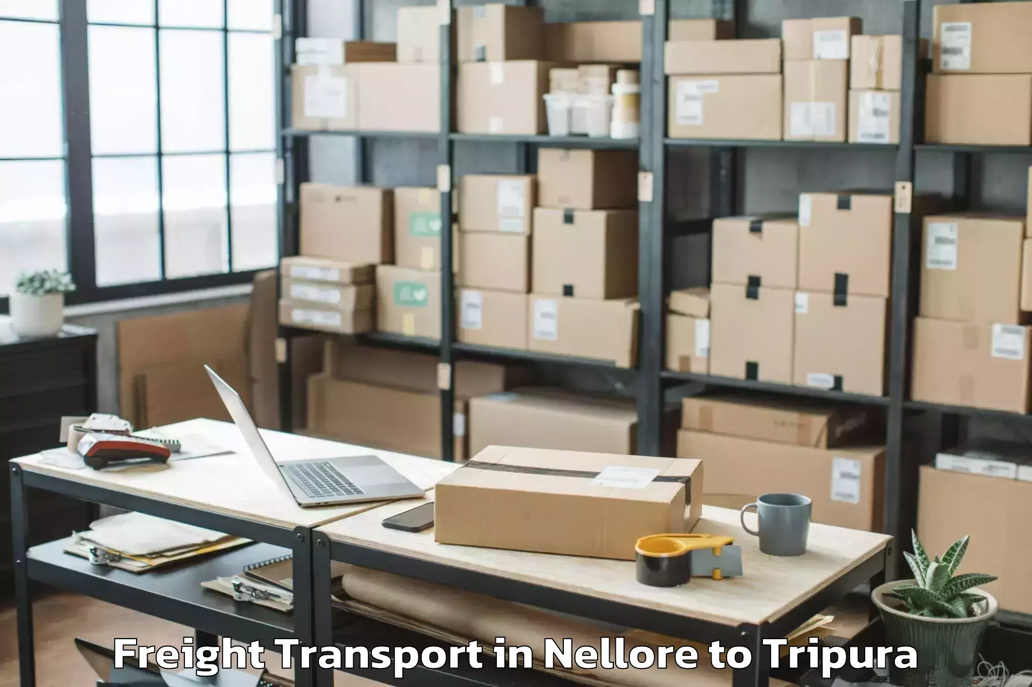 Easy Nellore to Khowai Freight Transport Booking